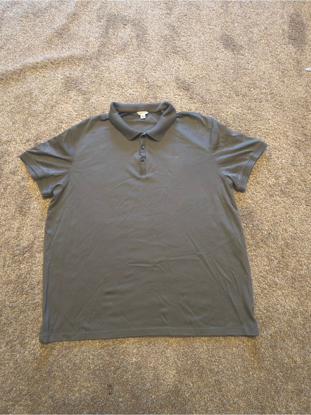 Calvin Klein Men's Gray Polo Shirt
